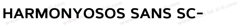 harmonyosos sans sc字体转换